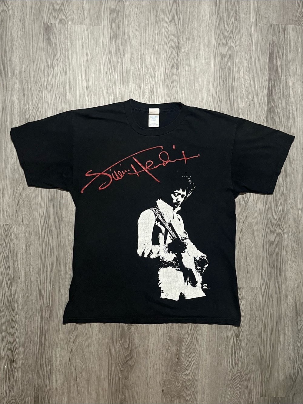 Vintage 2000s Jimi Hendrix graphic signature band T-shirt men’s large ￼